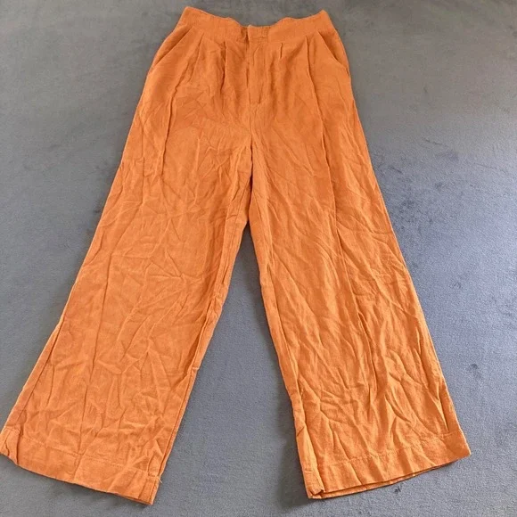 Hunter & Brown linen blended pants size medium preowned - Picture 1 of 8